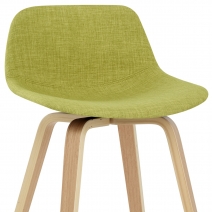 Tabouret de bar Bois Tissu - Reef Vert