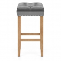 Tabouret Bois Velours - Belgravia Gris