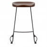 Bloc Stool Dark Wood