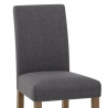 Chaise Bois Tissu - Chicago Gris foncé