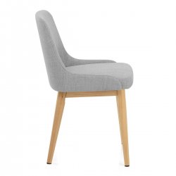 Chaise Bois Tissu - Jersey...