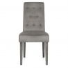 Chaise velours bois - Moreton Gris
