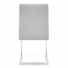 Chaise Faux Cuir Chrome - Jade Noir