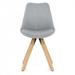 Silla Tela Madera - Aero Gris