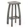 Tabouret de bar Bois Teinté - Oslo Gris