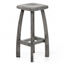 Tabouret de bar Bois Teinté - Oslo Gris