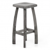 Tabouret de bar Bois Teinté - Oslo Gris