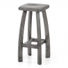 Tabouret de bar Bois Teinté - Oslo Gris