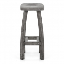 Tabouret de bar Bois Teinté - Oslo Gris