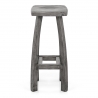 Tabouret de bar Bois Teinté - Oslo Gris