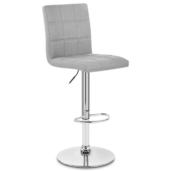 Chaise de bar tissu – Criss Cross Gris