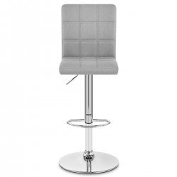 Chaise de bar tissu – Criss Cross Gris