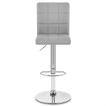 Chaise de bar tissu – Criss Cross Gris