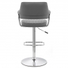 Chaise de Bar Faux Cuir Chrome - Skyline