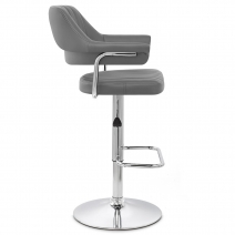 Chaise de Bar Faux Cuir Chrome - Skyline