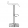 Tabouret plastique chrome brossé - Shimmer Transparent