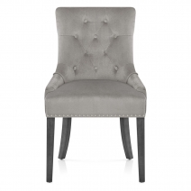 Chaise Bois Velours - Etienne Gris