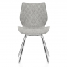 Chaise Faux Cuir Antique - Lux Gris