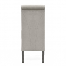 Chaise Bois Velours - Carlo Gris