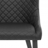 Chaise Métal Faux Cuir - Provence Noir