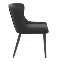 Chaise Métal Faux Cuir - Provence Noir