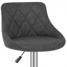 Chaise de Bar Tissu - Stitch Gris