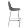 Chaise de Bar Faux Cuir - Scala Gris