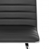 Chaise Faux Cuir Chrome - Vesta Noir
