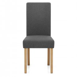 Chaise Chêne Tissu - Jackson Marron