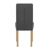 Chaise Chêne Tissu - Jackson Gris Foncé