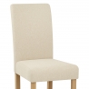 Chaise Chêne Tissu - Jackson Crème