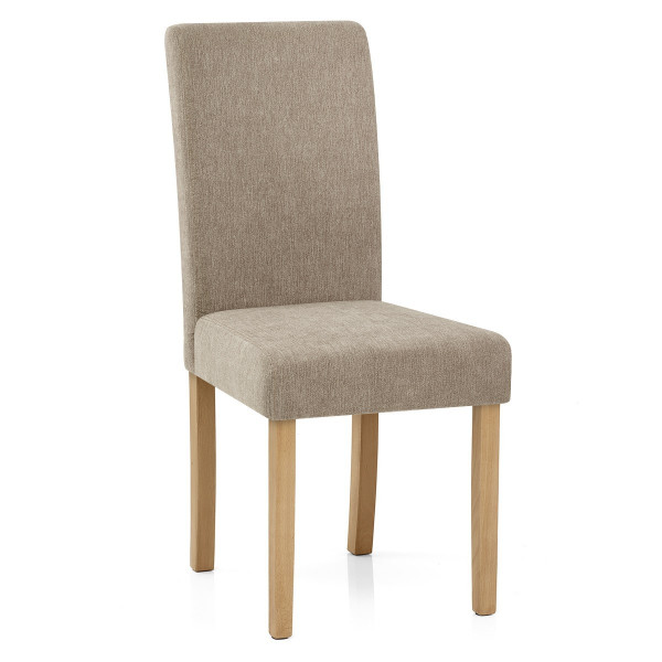 Chaise Chêne Tissu - Jackson Marron Chaise Chêne Tissu - Jackson Marron