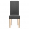 Chaise Bois Tissu - Carolina Gris Foncé