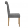 Chaise Bois Tissu - Portland Gris