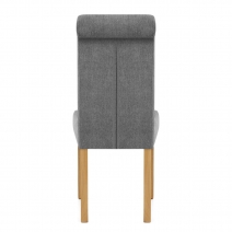 Chaise Bois Tissu - Portland Gris