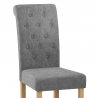 Chaise Bois Tissu - Portland Gris