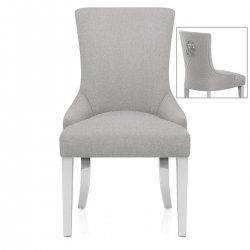 Chaise Métal Tissu - Fontaine Gris