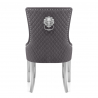 Chaise Métal Velours - Fontaine Gris