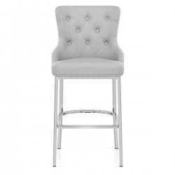 Chaise de Bar Métal Faux Cuir - Grange