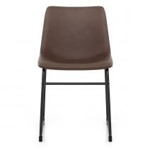 Chaise Simili Cuir - Bucket Marron