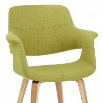 Chaise Chêne Tissu - Lloyd Vert