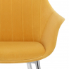 Chaise Métal Velours - Flare Jaune