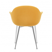 Chaise Métal Velours - Flare Jaune