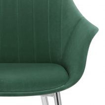 Chaise Métal Velours - Flare Vert