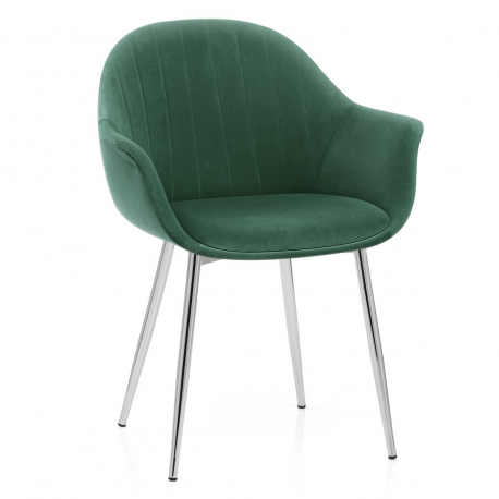 Chaise Métal Velours - Flare Vert