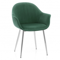 Chaise Métal Velours - Flare Vert