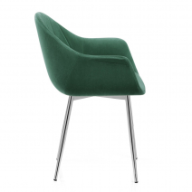 Chaise Métal Velours - Flare Vert
