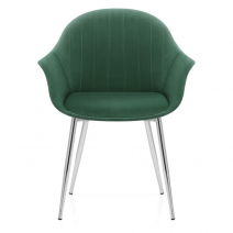 Chaise Métal Velours - Flare Vert