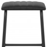 Tabouret Métal Cuir - Sasha Noir
