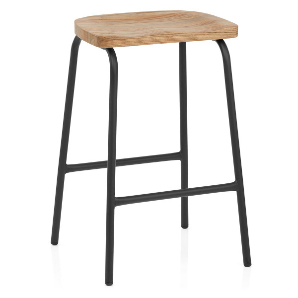 Tabouret Métal Bois - Finn Bois